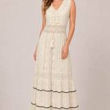 Milica | Boho maxi ruha V kivágással