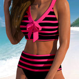Vitória - Magas derekú csíkos bikini