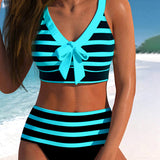 Vitória - Magas derekú csíkos bikini