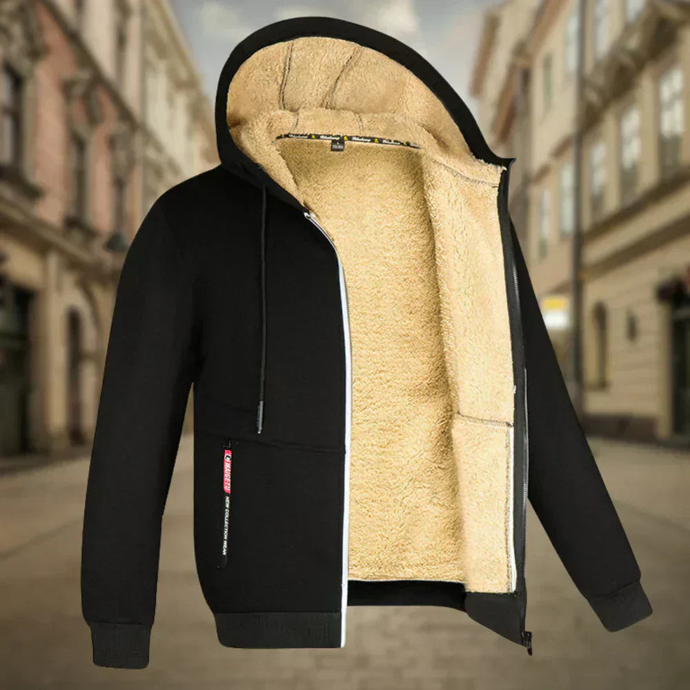 Lourenço - Fleece Kapucnis Pulóver Férfiaknak