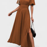 Eterna - Elegáns Fekete Maxi Ruha