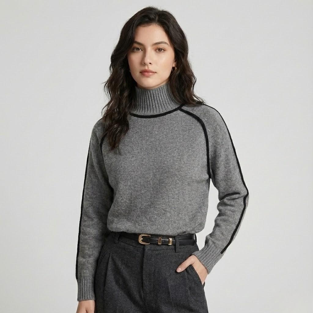 Puha elegáns pulóver laza szabásban modern stílusban