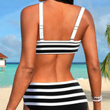 Vitória - Magas derekú csíkos bikini