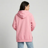 Hosszú oversized kapucnis pulóver oldalsó sliccekkel