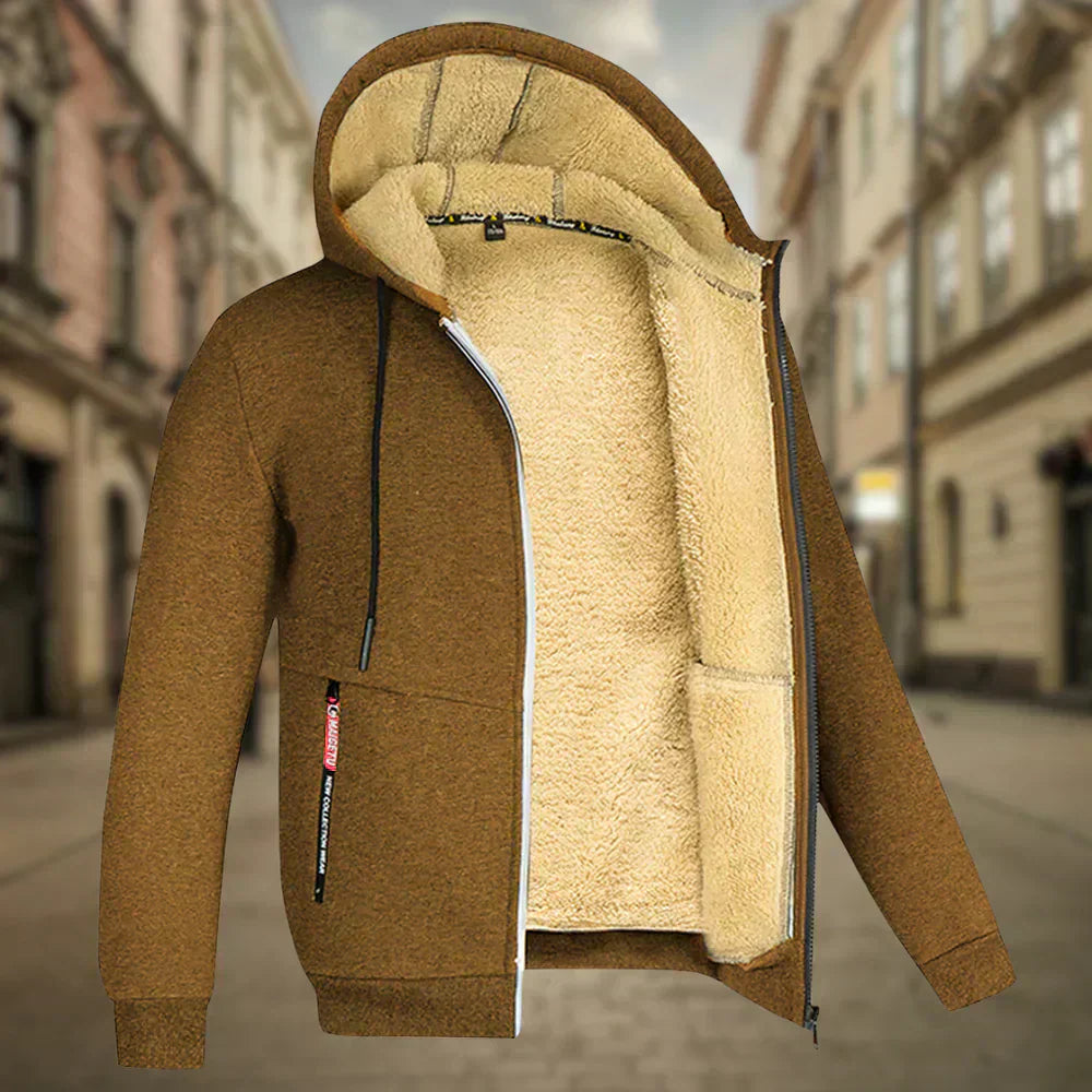 Lourenço - Fleece Kapucnis Pulóver Férfiaknak