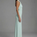 Greta | Fényes maxi ruha ujj nélkül