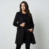 Strukturált trench coat egyenes szabásban, időtlen stílusban