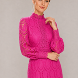 Emika | Romantikus maxi ruha állógallérral