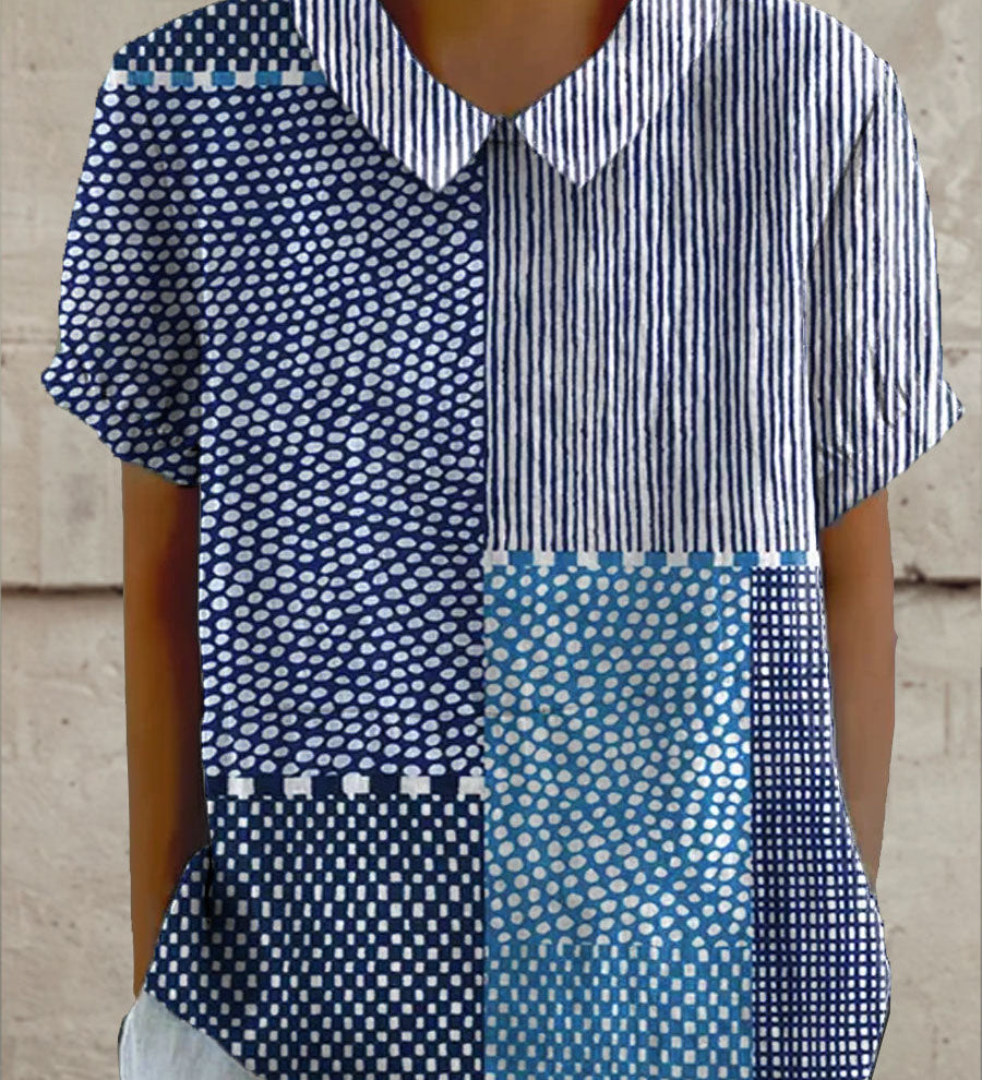 Alina - Patchwork Mintás Ing