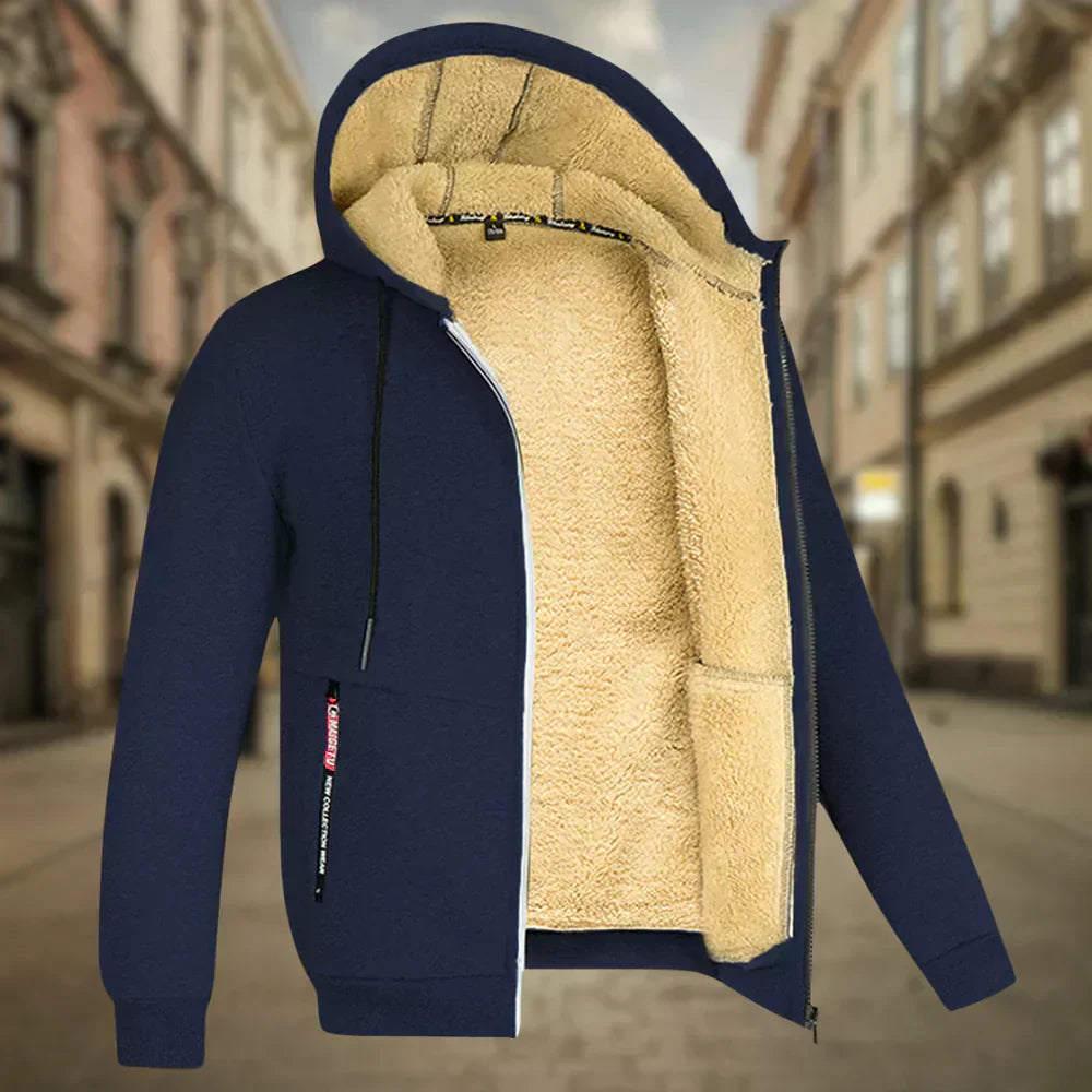 Lourenço - Fleece Kapucnis Pulóver Férfiaknak