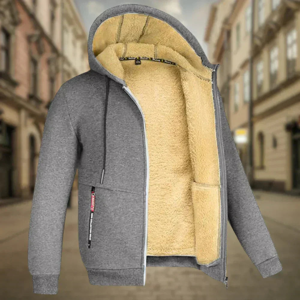 Lourenço - Fleece Kapucnis Pulóver Férfiaknak