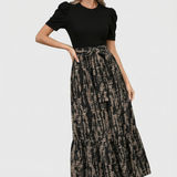 Edita | Romantikus maxi ruha állógallérral