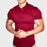 Ricardo - Rövid Ujjú Slim Ing