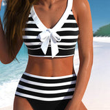 Vitória - Magas derekú csíkos bikini