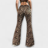 Francisca - Leopárdmintás Bootcut nadrág