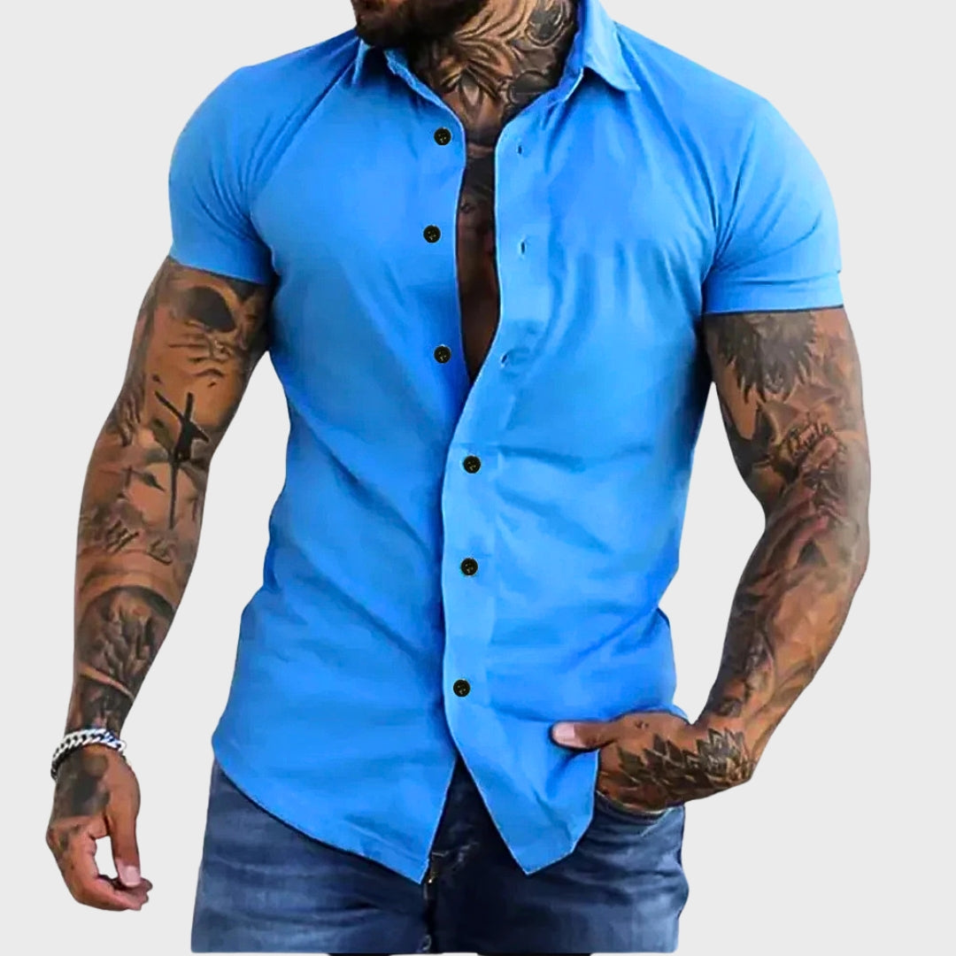 Ricardo - Rövid Ujjú Slim Ing