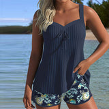 Serafina - Csíkos Tankini Bikinialsóval Két Részben