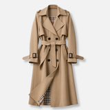 Övvel és gombokkal ellátott trench coat