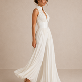 Leontína | Elegáns pliszírozott overall