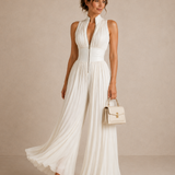 Leontína | Elegáns pliszírozott overall