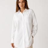Hosszú oversized ing klasszikus gallérral