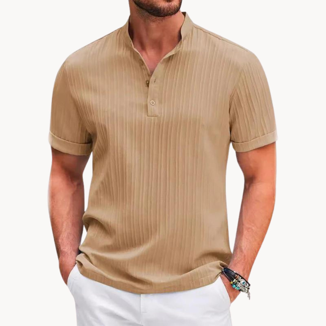 Henley Ing - Rövid Gombos Placket