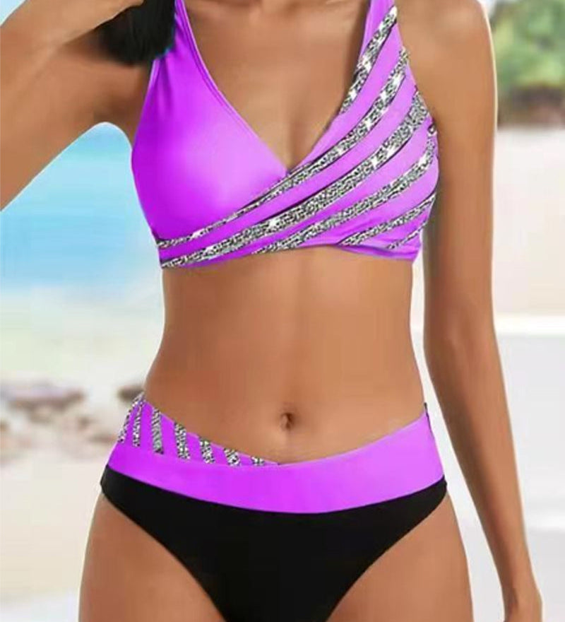 Vera - Meleg Színekben Mintás Bikinik