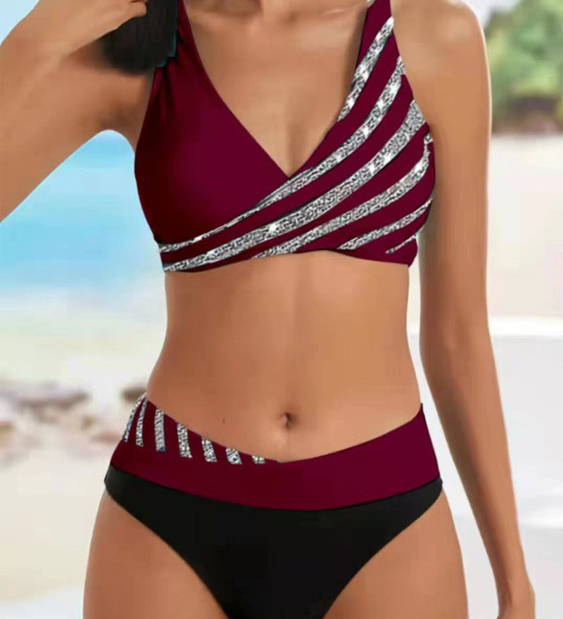 Vera - Meleg Színekben Mintás Bikinik