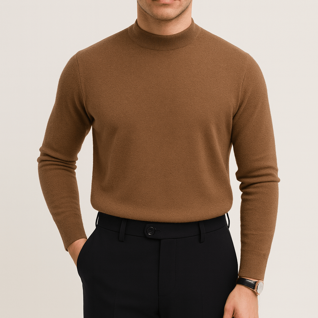 Vékony Kötött Pulóver - Slim Fit