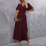 Eterna - Elegáns Fekete Maxi Ruha