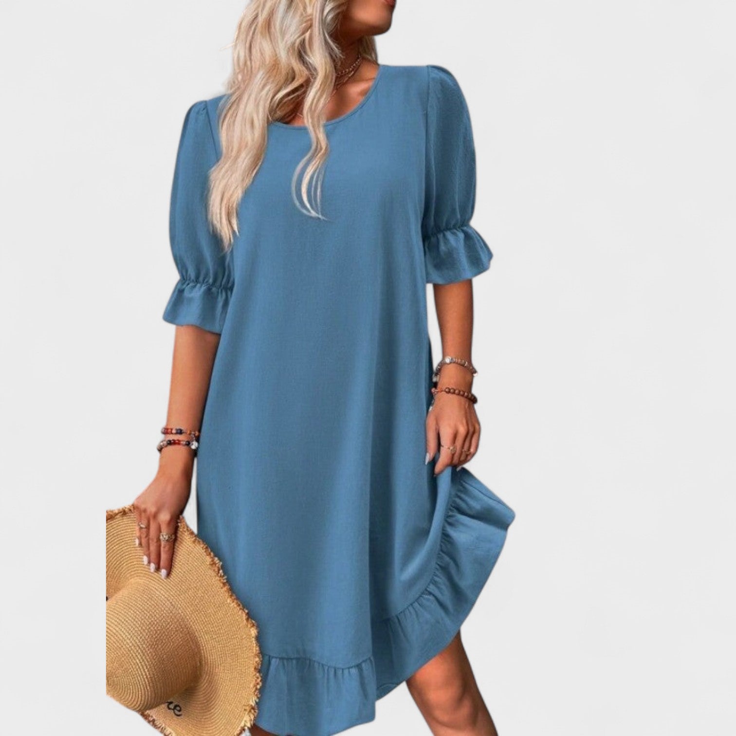 Sassa - Kasual ruha fodrokkal
