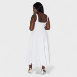 Maribel - Midi ruha négyzetnyakú