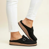 Kényelmes slip-on cipők nyitott sarkú