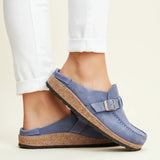 Kényelmes slip-on cipők nyitott sarkú