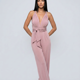 Paula | Széles szárú overall keresztpántos hátrésszel