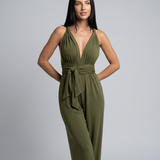 Paula | Széles szárú overall keresztpántos hátrésszel