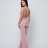 Paula | Széles szárú overall keresztpántos hátrésszel