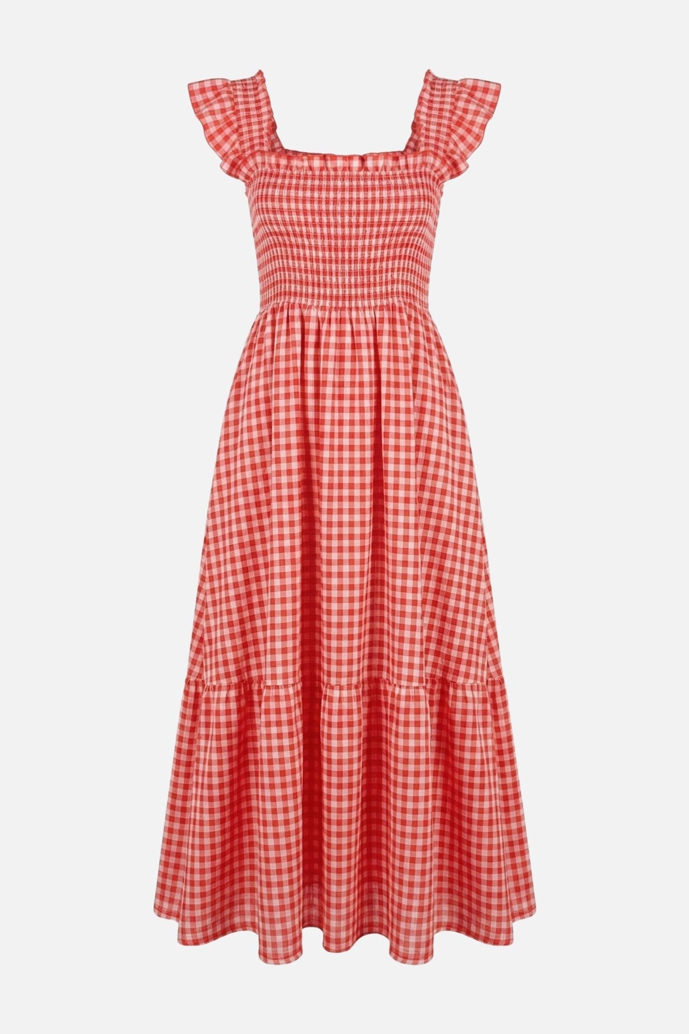 Yveta | Kényelmes kockás maxi ruha