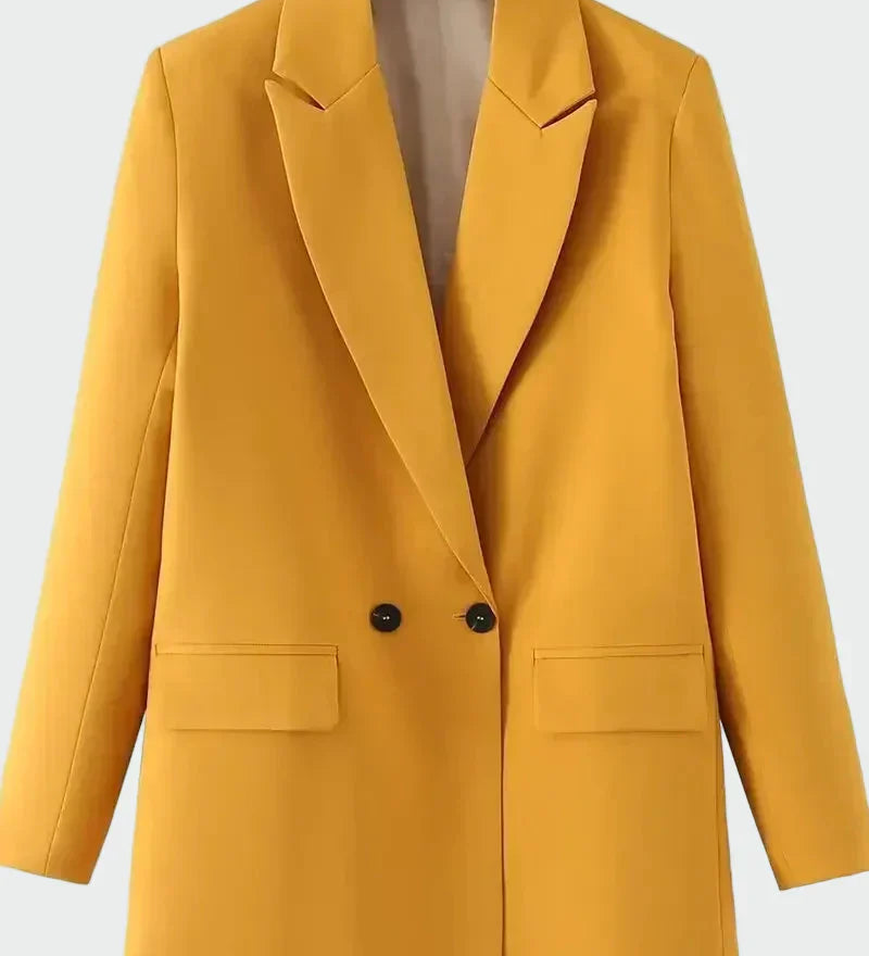 Oversized Kabát Modern Vonallal