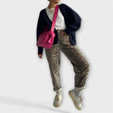 Chandra - Vintage leopárdmintás farmernadrág