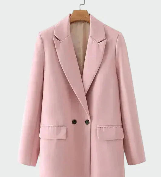 Oversized Kabát Modern Vonallal