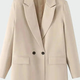 Oversized Kabát Modern Vonallal