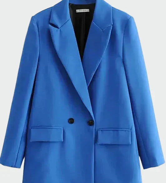 Oversized Kabát Modern Vonallal