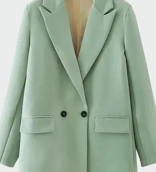 Oversized Kabát Modern Vonallal