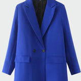 Oversized Kabát Modern Vonallal