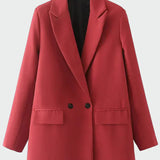 Oversized Kabát Modern Vonallal