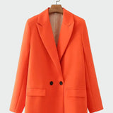 Oversized Kabát Modern Vonallal