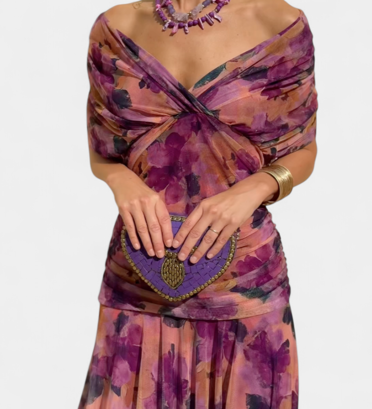 Luana - Elegáns V-nyakú ruha
