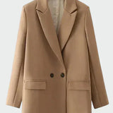 Oversized Kabát Modern Vonallal