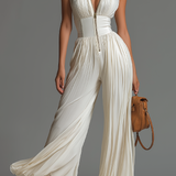 Leontína | Elegáns pliszírozott overall